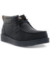 Men's Faux-Leather Chukka Boots