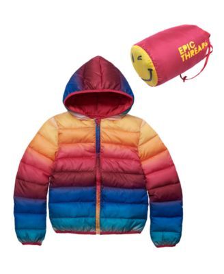 Girls Packable Jacket with Bag