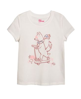 Girls Scooter Graphic T-shirt