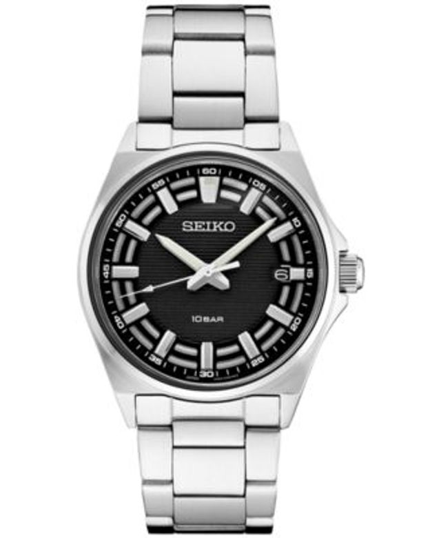 Seiko Men's Analog Essentials Stainless Steel Bracelet Watch 40mm |  Connecticut Post Mall