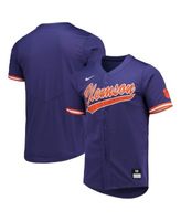 Nike / Men's LSU Tigers Purple Full Button Replica Baseball Jersey