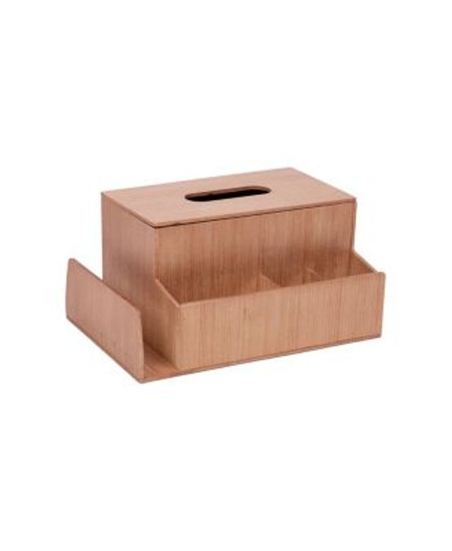 Mind Reader 4 Compartment Tissue Box Holder Stand Organizer