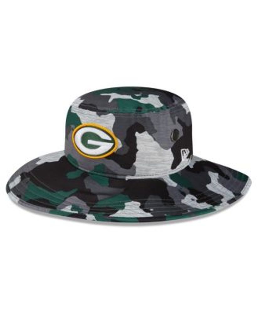 New Era Camo/Olive Green Bay Packers Historic Logo Trucker 9FIFTY Snapback Hat