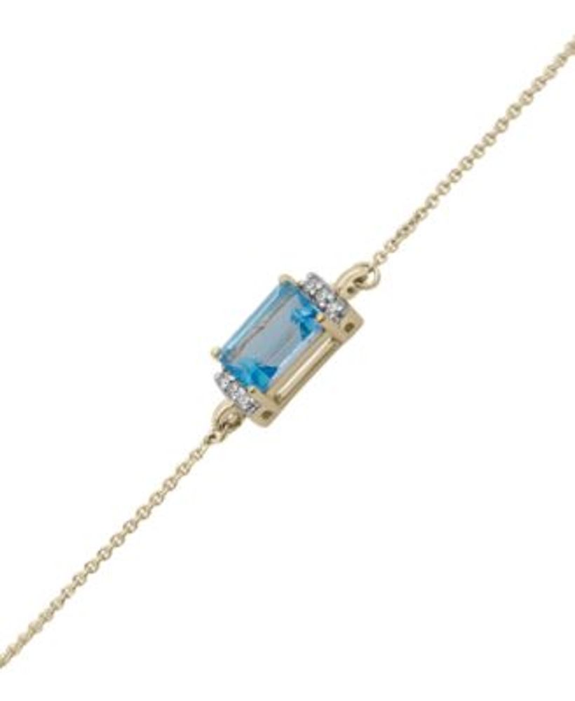 14K Yellow Gold Octagon Charm Necklace