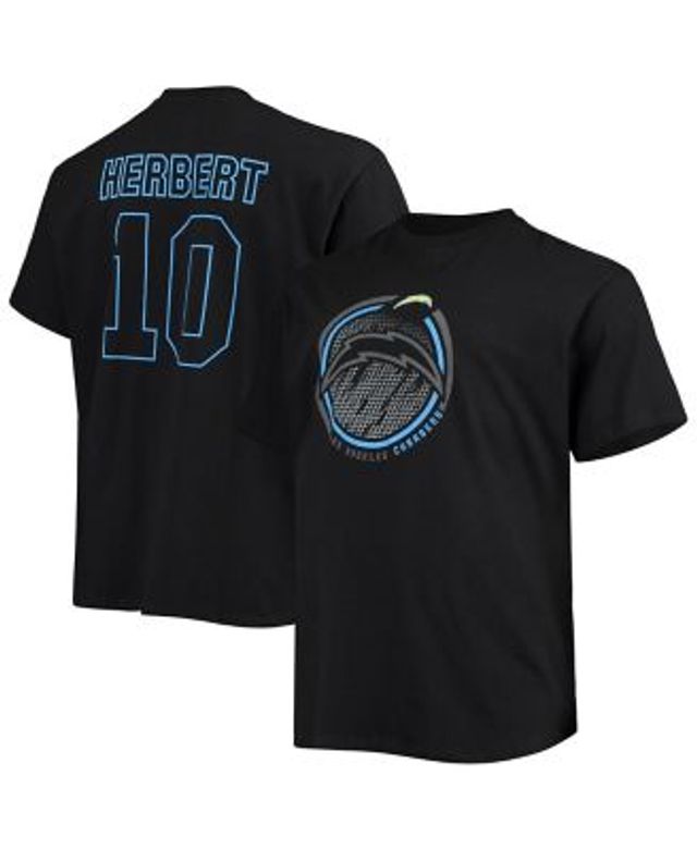 Men's Fanatics Branded Justin Herbert Powder Blue Los Angeles Chargers Big  & Tall Player Name & Number T-Shirt