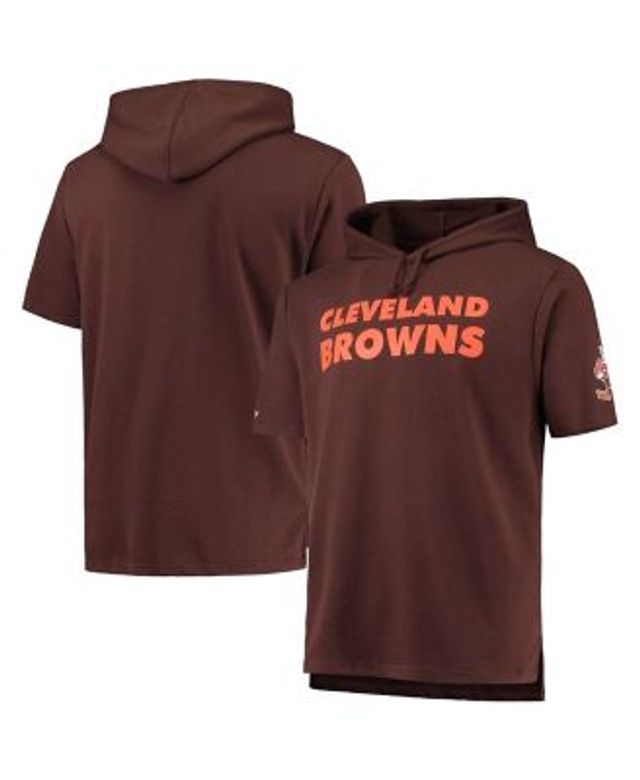 Lids Cleveland Browns Mitchell & Ness Game Day Hoodie T-Shirt - Brown