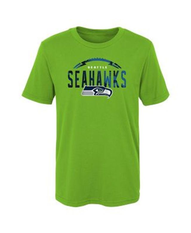 Youth Nike Neon Green Seattle Seahawks Local Split T-Shirt