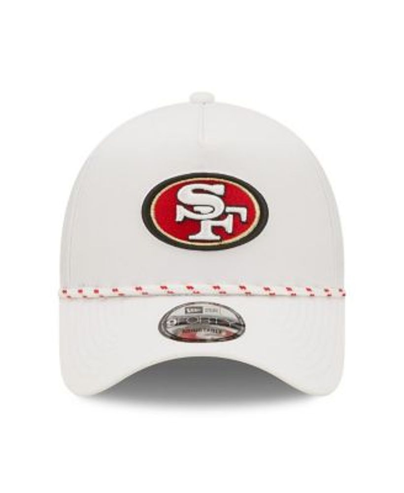 New Era Men's White San Francisco 49ers Murray A-Frame Golfer 9FORTY Snapback  Hat