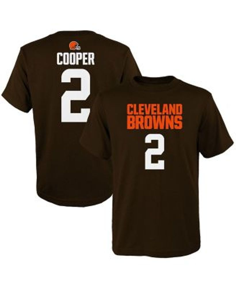 Amari Cooper Cleveland Browns Orange Name Number Short Sleeve Player T Shirt  in 2023