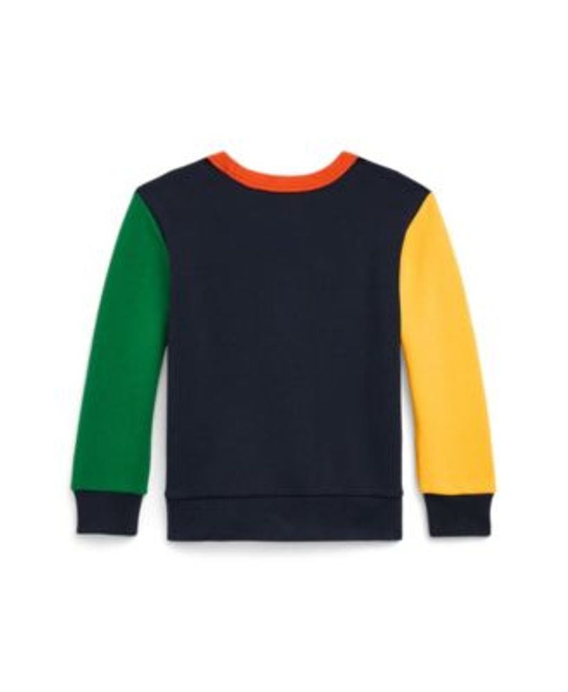 Little Boys Color-Blocked Double-Knit Sweatshirt
