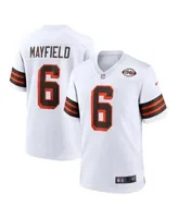 Nike Men's Baker Mayfield White Cleveland Browns 1946 Collection