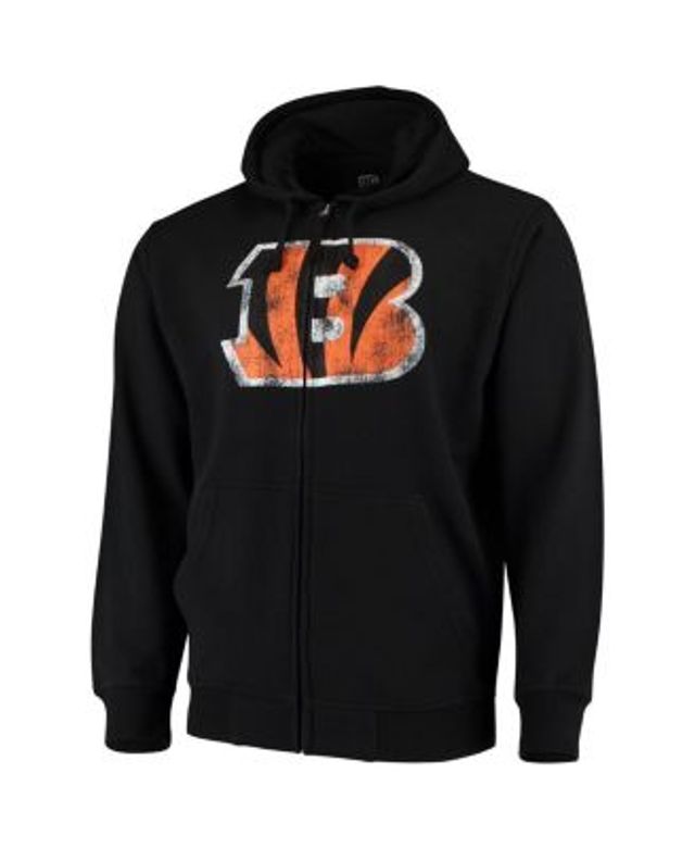 Cincinnati Bengals G-III Sports by Carl Banks Perfect Season Full-Zip Hoodie  - Black