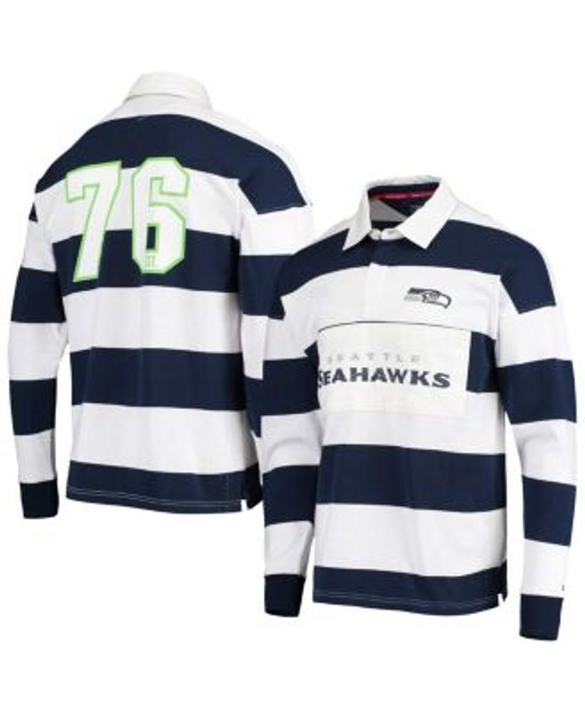 Lids Seattle Seahawks Big & Tall Fade Polo - White/College Navy