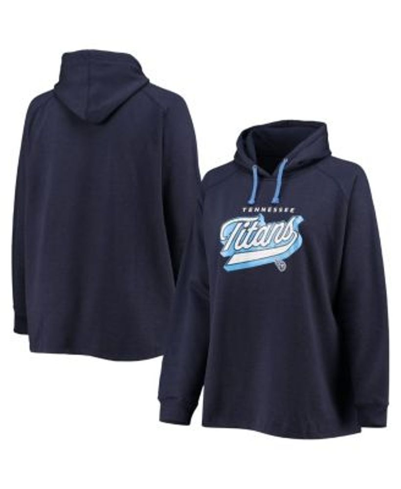 Tennessee Titans Fanatics Branded Women's First Contact Raglan Pullover  Hoodie - Navy