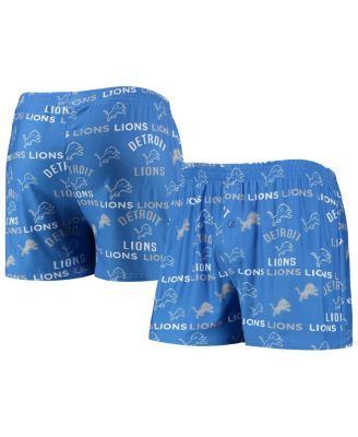 Men's Blue Detroit Lions Flagship Allover Print Knit Boxers
