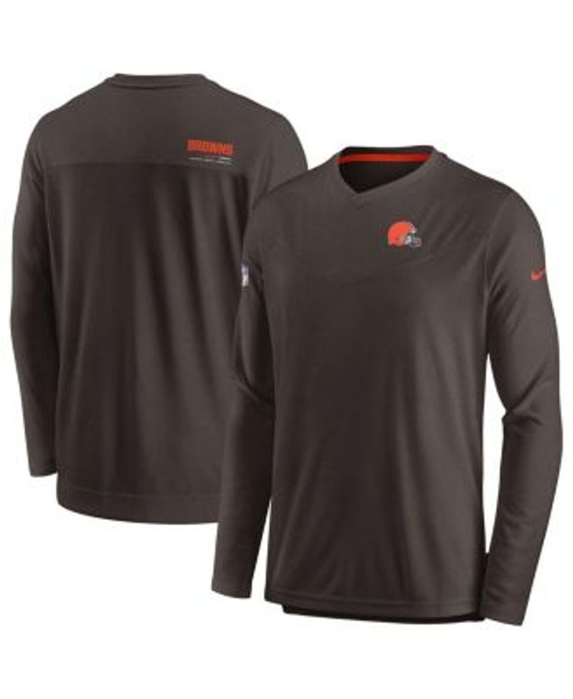 Chicago Bears Nike Sideline Coach Chevron Lock Up Long Sleeve V-Neck  Performance T-Shirt - Navy