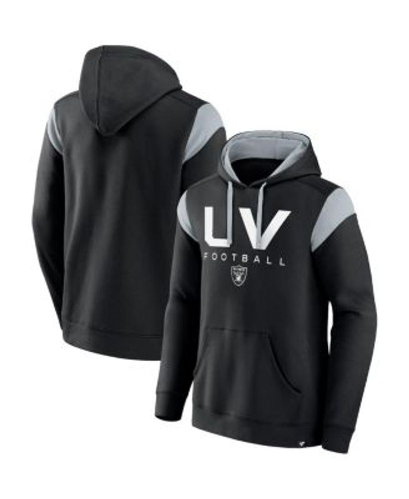 LAS VEGAS RAIDERS TAKE THE FIELD TRI-COLOR BLOCK HOODED FLEECE PULLOVER