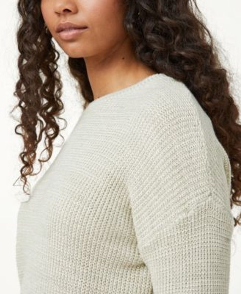 Women's Everyday Moss Stitch Pullover Sweater