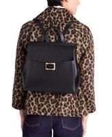 Katy Textured Leather Medium Flap Backpack