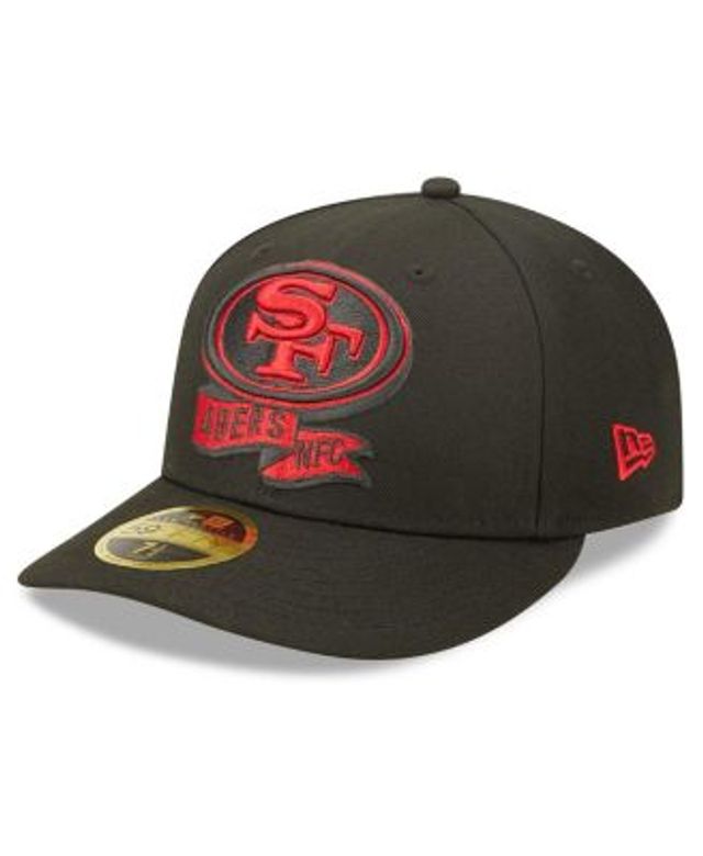 Men's New Era Black San Francisco 49ers 2022 Sideline 59FIFTY Low Profile  Pop Fitted Hat