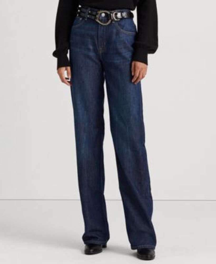 Lauren Ralph Lauren Plus High-Rise Straight Leg Jeans | Plaza Las Americas