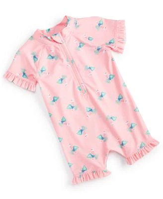 Baby Girls Parrot Short Sleeve Rash Guard, Created for Macy's
