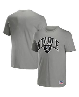 Las Vegas Raiders Men’s Long Sleeve Angle Tee - Black/White/Grey