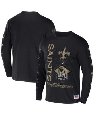 Men's NFL x Staple Gold New Orleans Saints Core Team Long Sleeve T-Shirt Size: Extra Large