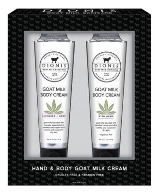 Hemp Goat Milk Body Cream Gift Set, 2 Piece