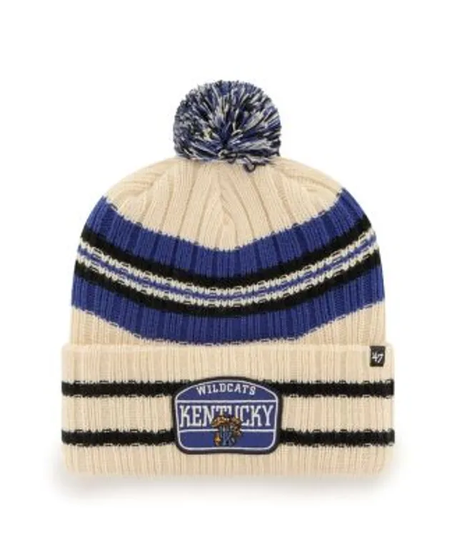 '47 Cream Dallas Cowboys Hone Patch Cuffed Knit Hat with Pom