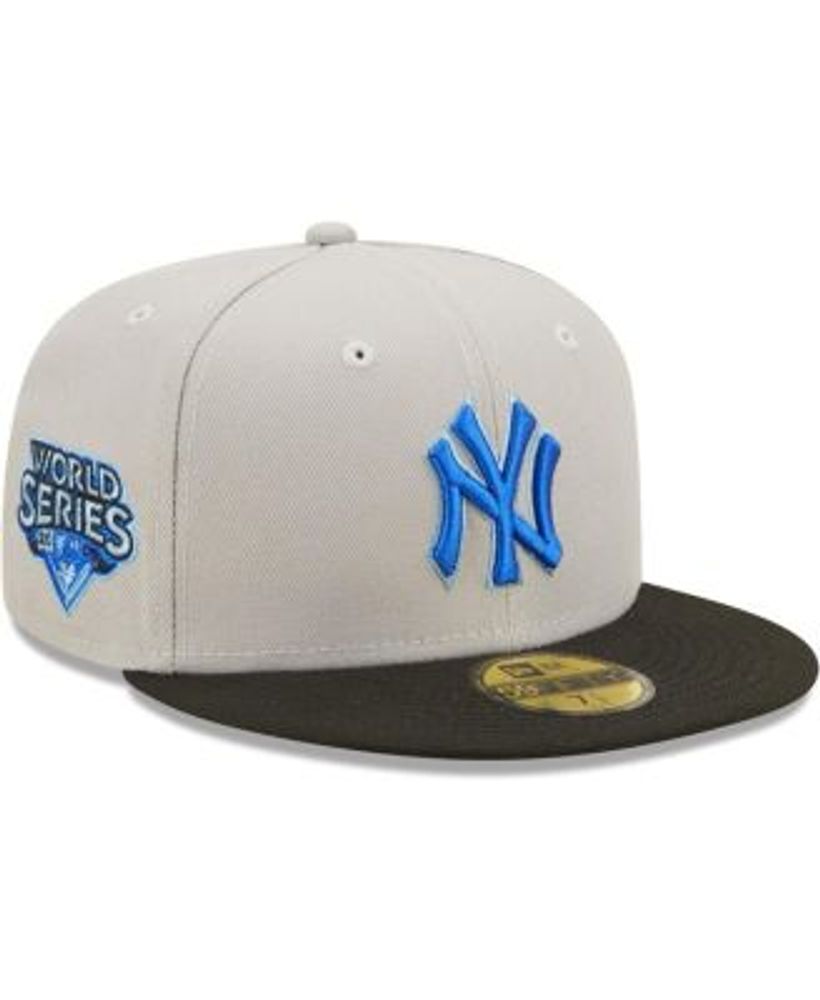 New Era Men's Gray and Black New York Yankees 2009 World Series Undervisor  59FIFTY Fitted Hat
