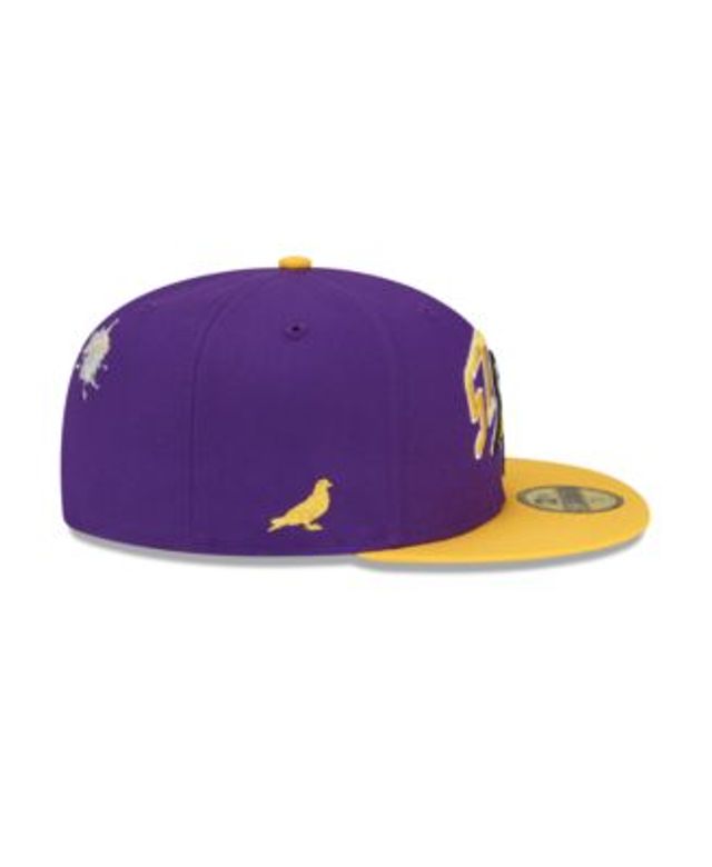 Men's New Era Purple/Gold Minnesota Vikings NFL x Staple Collection 59FIFTY  Fitted Hat