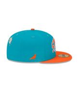 New Era Men's Aqua Miami Dolphins Logo Bucket Hat - Macy's