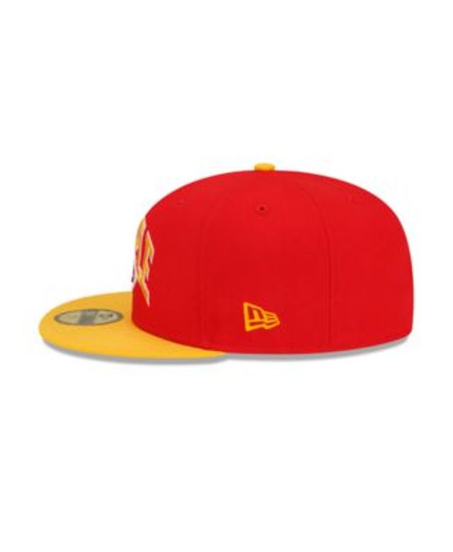 Men's New Era Red/Gold Kansas City Chiefs Super Bowl LIV Letterman