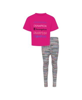Girls Boxy T-shirt and All Over Print Leggings