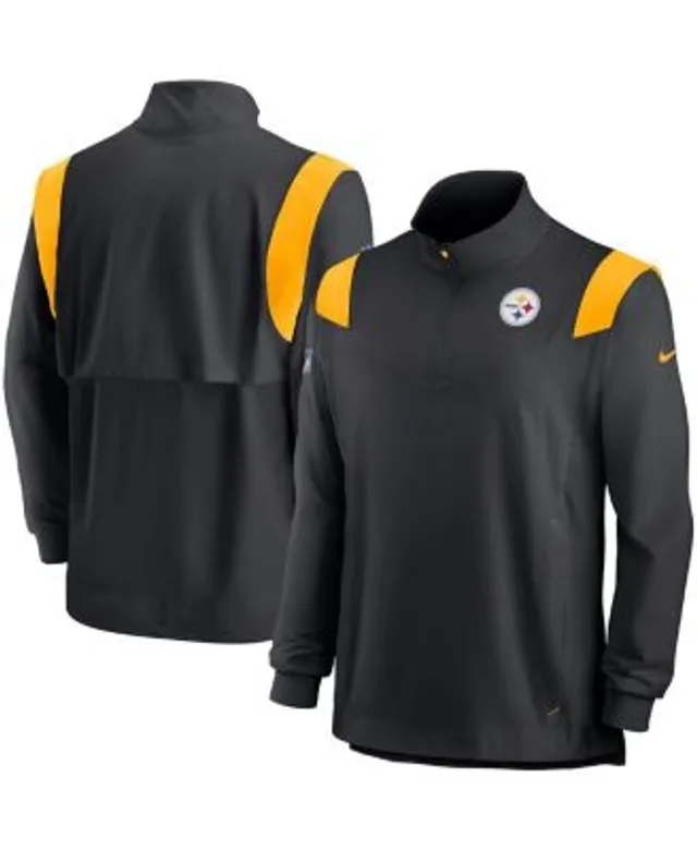 New England Patriots Nike Sideline Coaches Half-Zip Jacket - White