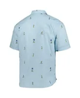 Chicago Cubs Tommy Bahama Hula All Day Button-Up Shirt - Light Blue