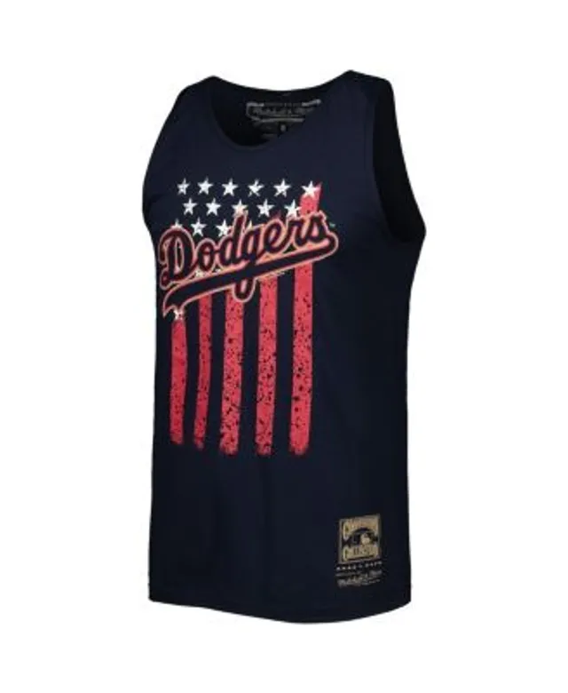 Mitchell & Ness Men's Navy Los Angeles Dodgers Cooperstown Collection Stars  and Stripes Tank Top