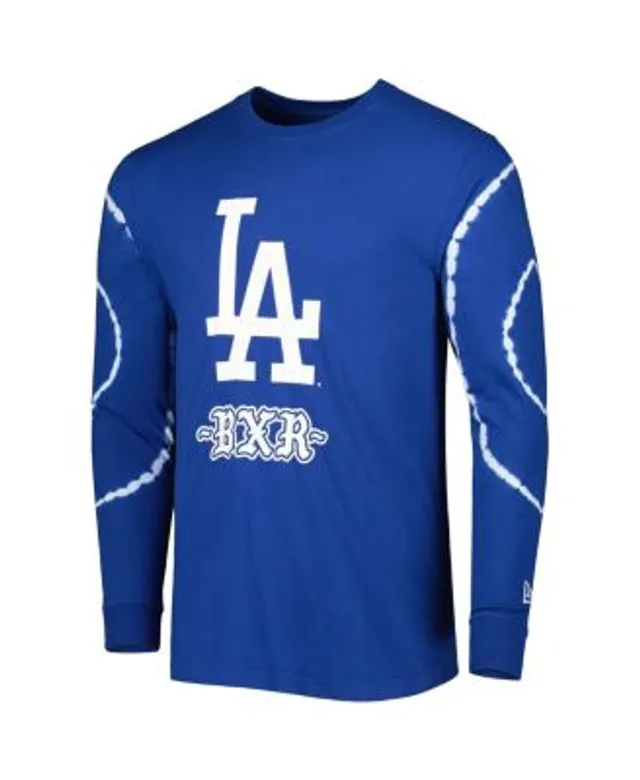 Los Angeles Dodgers New Era Women's Tie-Dye Long Sleeve T-Shirt - Royal