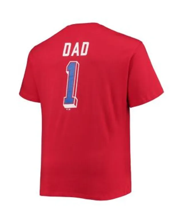 Profile Men's Navy Boston Red Sox Big & Tall Father's Day #1 Dad T-Shirt