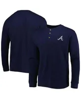Atlanta Braves Nike Over Arch Performance Long Sleeve T-Shirt - Navy
