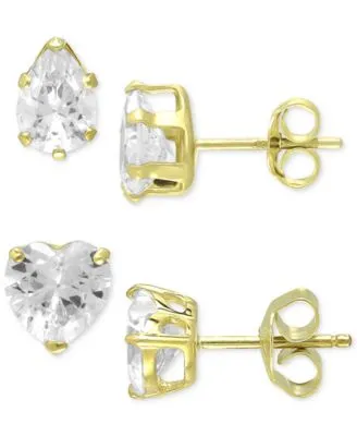 Giani Bernini 4-Pc. Set Cubic Zirconia Stud Earrings