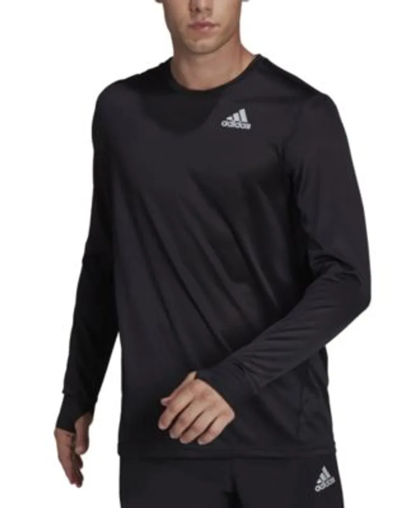 bevolking Zwitsers Actief Adidas Men's Own The Run Regular-Fit Long-Sleeve Performance T-Shirt | The  Shops at Willow Bend