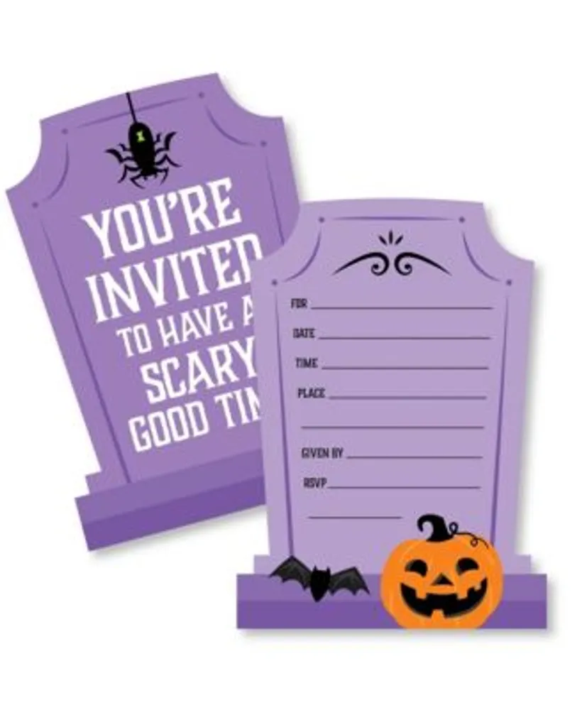 Big Dot Of Happiness Little Pumpkin - Shaped Fill-in Invitations