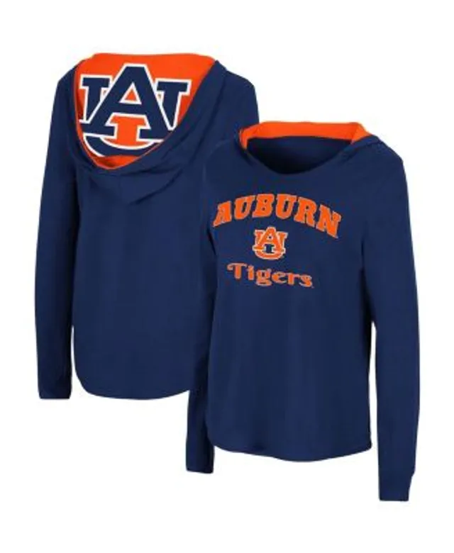 Colosseum Women's Auburn Tigers White Cropped Jersey, Medium