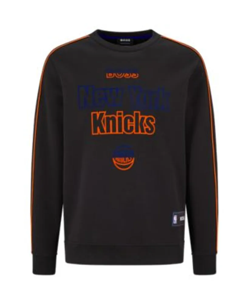 Fanatics Branded Heather Charcoal New York Knicks Camo Stitched Sweatshirt