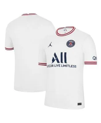 Men's Jordan Brand Lionel Messi White Paris Saint-Germain 2021/22 Fourth  Replica Jersey