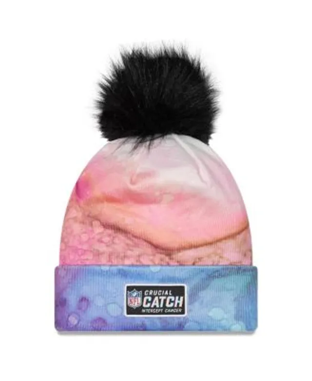 New Era Women's Pink, Black Tennessee Titans 2022 NFL Crucial Catch Pom  Knit Hat