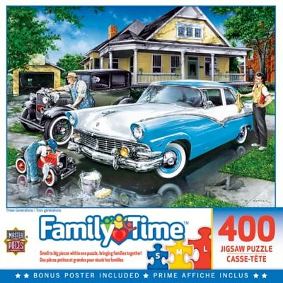 Family Time - Three Generations 400 Piece Adult Jigsaw Puzzle