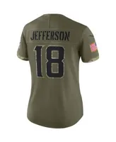 Nike Women's Justin Jefferson Olive Justin Jefferson 2022 Salute To Service  Limited Jersey